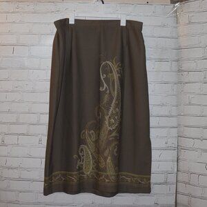 🤎🌾 Country Classics Paisley Skirt · Size 22W